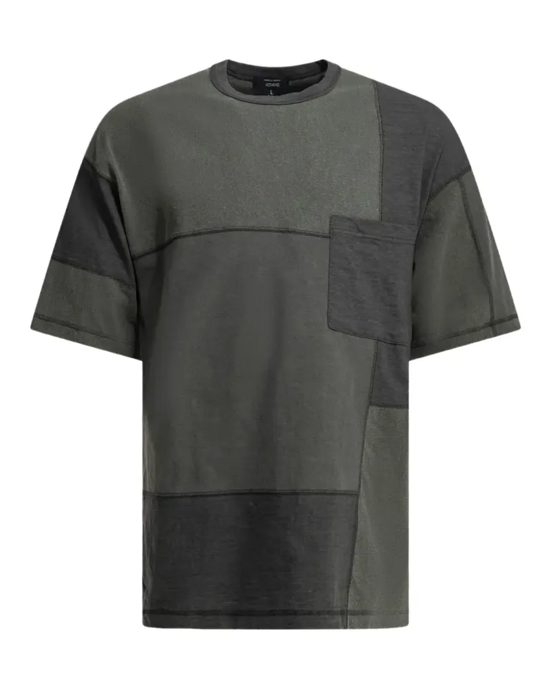 Comme des Garçons patchwork crew-neck T-shirt - Grün Grün