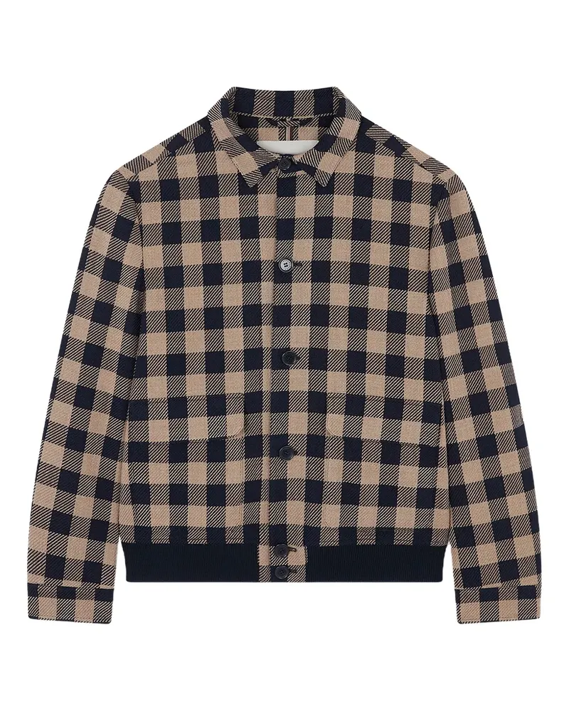 Paul & Shark check-pattern blouson - Blau Blau