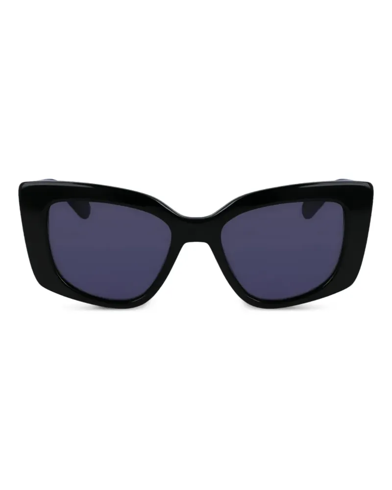 Liu Jo Sonnenbrille mit Logo-Schild - Schwarz Schwarz