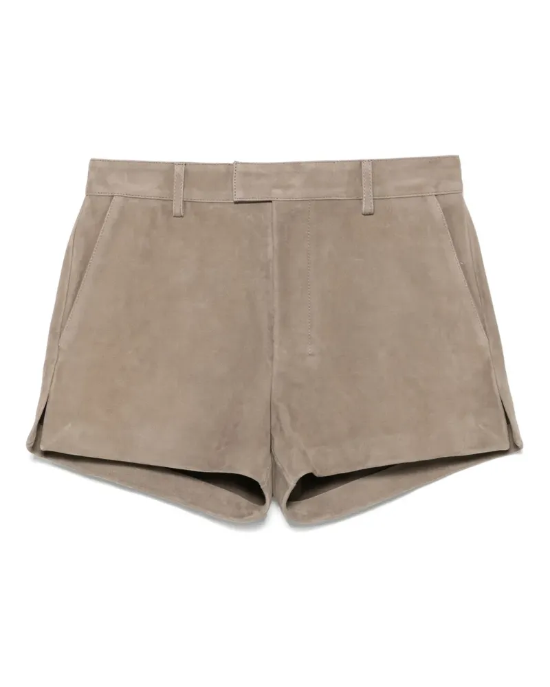 AMI Paris Shorts aus Wildleder - Grau Grau