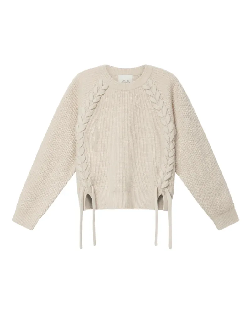 Isabel Marant Tulliam braided-detail sweater - Nude Nude