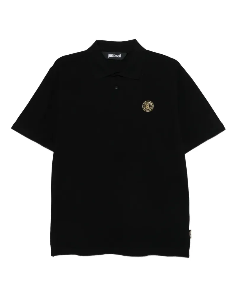 Just Cavalli Klassisches Poloshirt - Schwarz Schwarz
