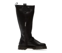 Anistone Stiefel mit Schnallenriemen - Schwarz