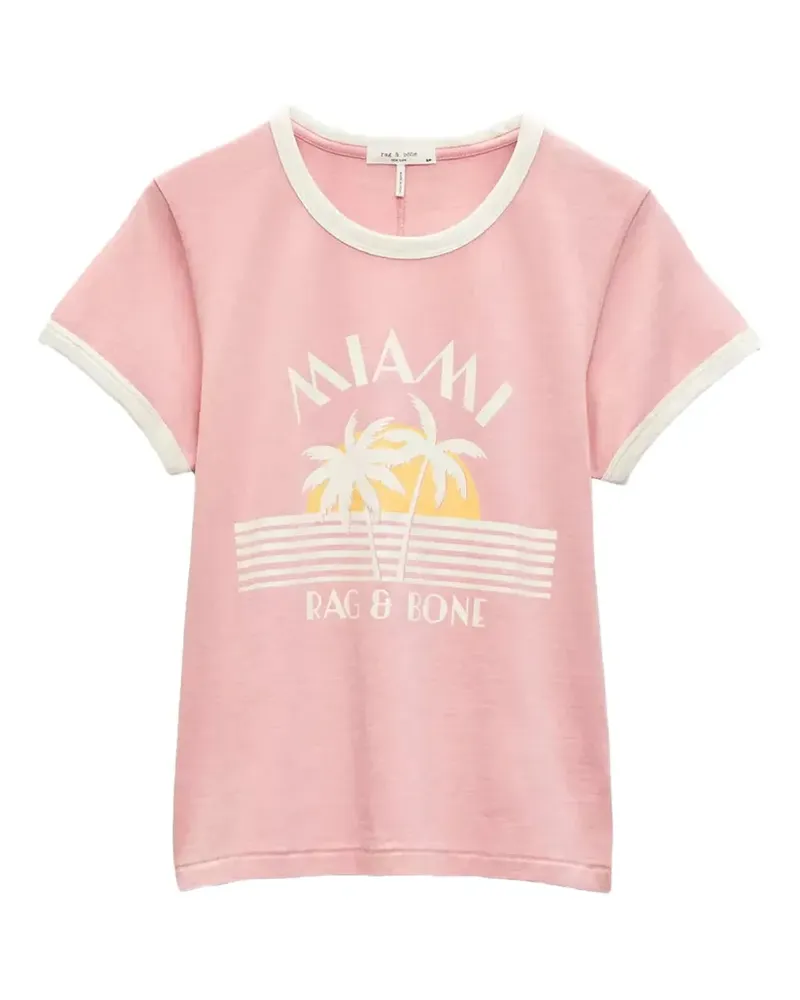 Rag & Bone graphic-print t-shirt - Rosa Rosa