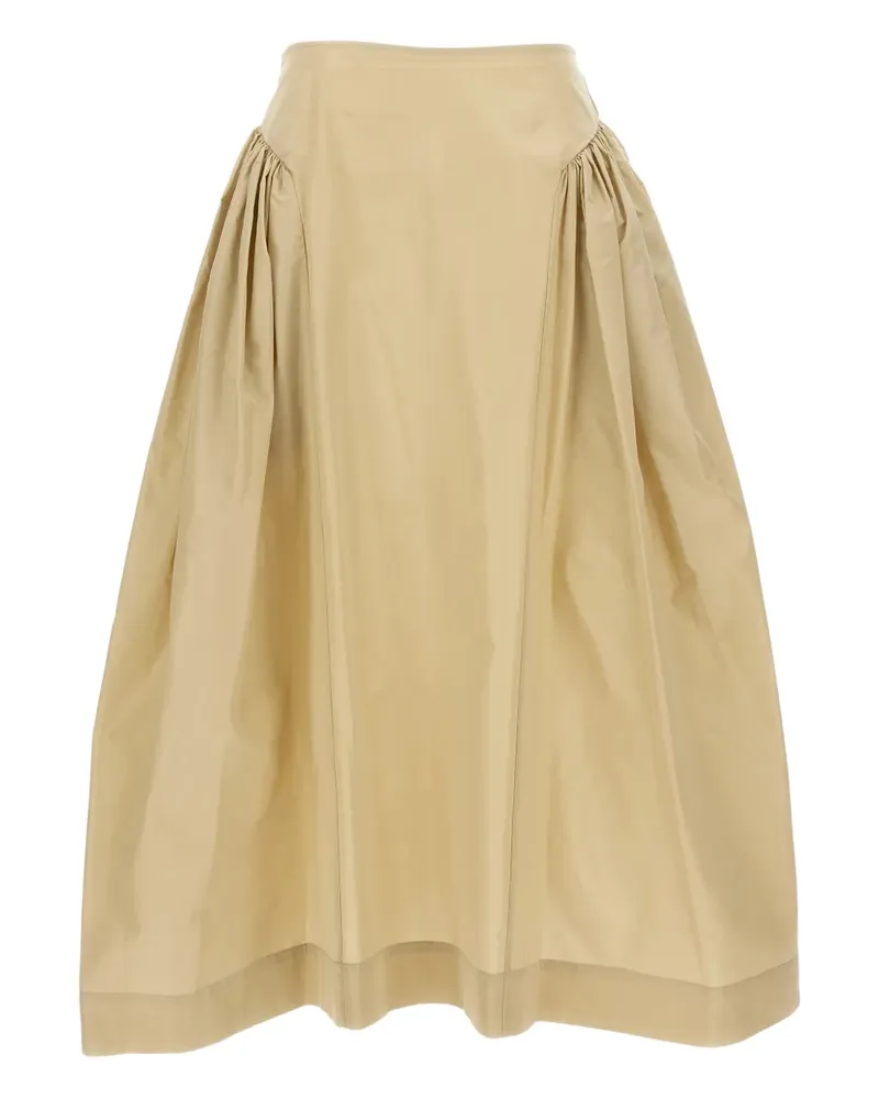 Simone Rocha Midirock mit Falten - Nude Nude