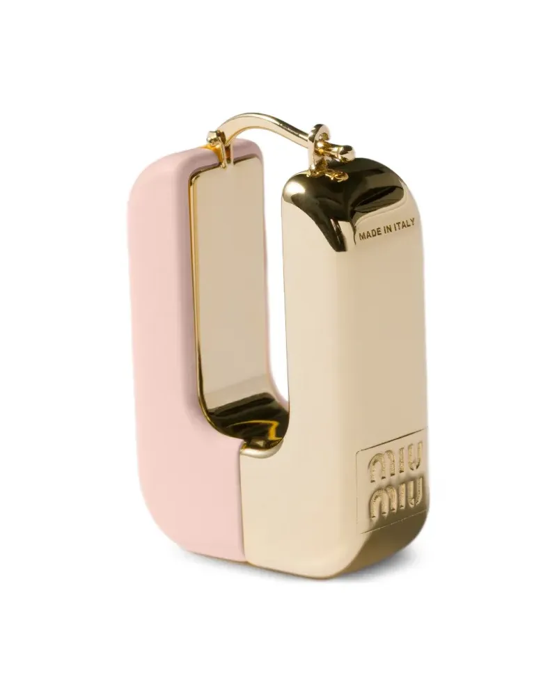 Miu Miu Ohrringe mit Emaille-Detail - Gold Gold