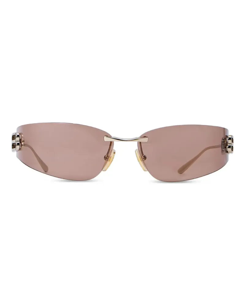 Balenciaga Gossip Sonnenbrille mit geometrischem Gestell - Gold Gold