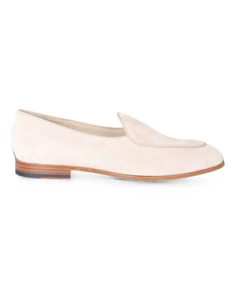 Eleventy suede slip-on loafers - Nude Nude