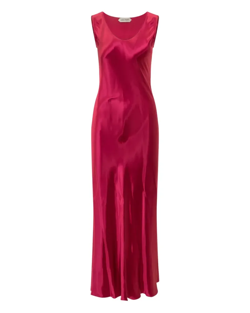 Alberta Ferretti Midikleid mit Spaghettiträgern - Rosa Rosa