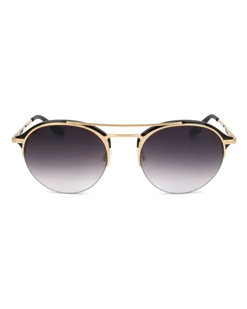 Barton Perreira Sonnenbrille mit rundem Gestell - Gold Gold