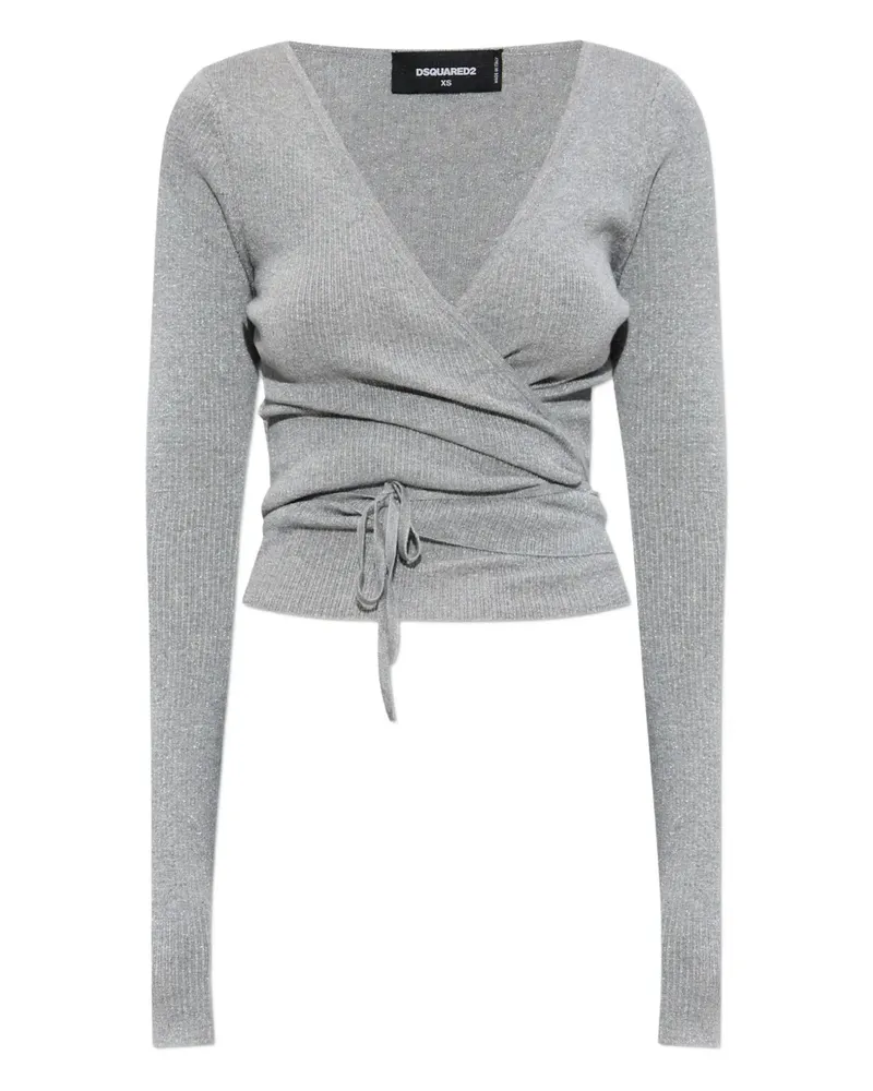 Dsquared2 wrap-style top - Grau Grau