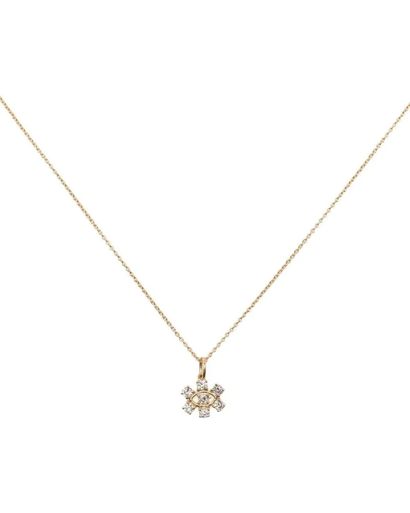 Sydney Evan 14kt Gelbgoldhalskette mit Diamanten Gold