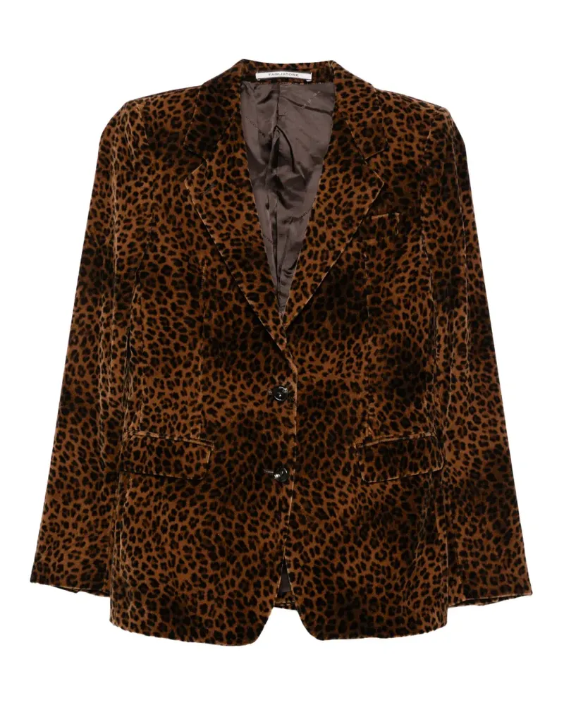 Tagliatore Blazer mit Leopardenprint - Braun Braun