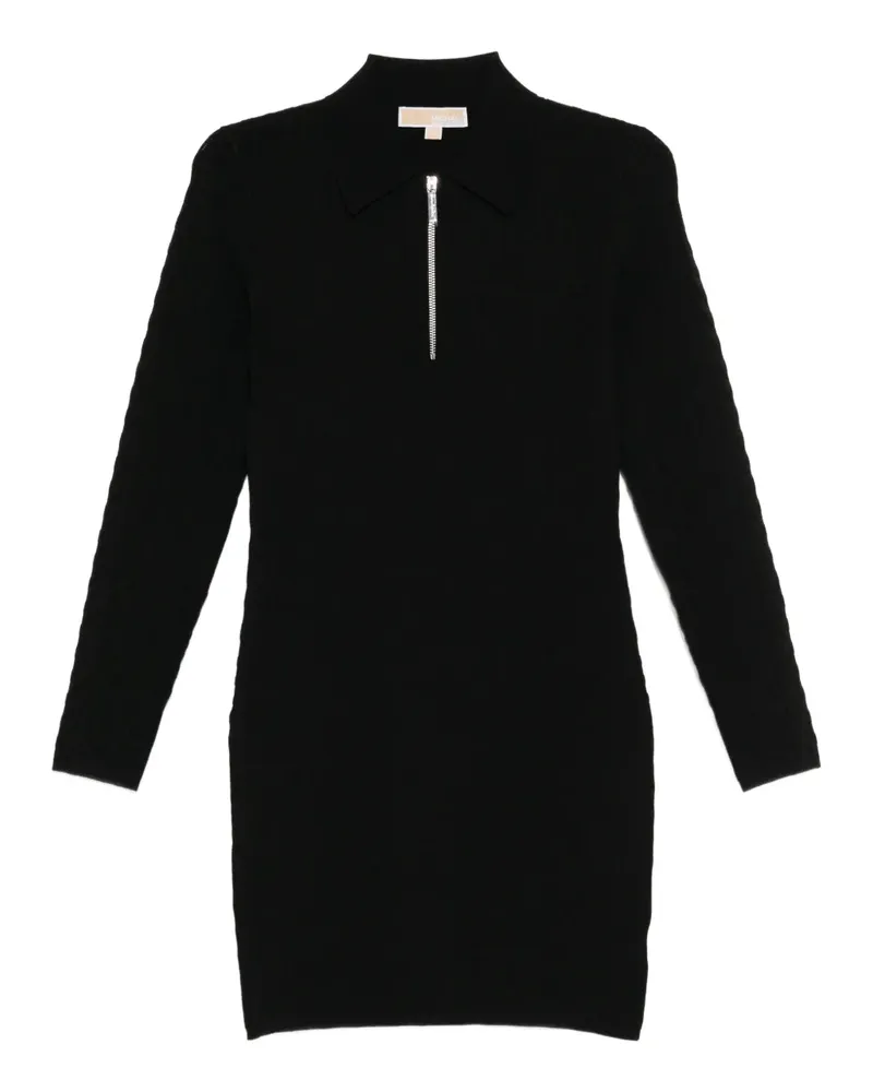 Michael Kors Kleid mit geometrischer Prägung - Schwarz Schwarz
