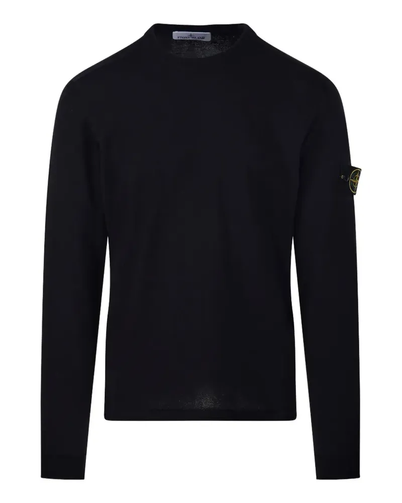 Stone Island Pullover mit Patch - Blau Blau
