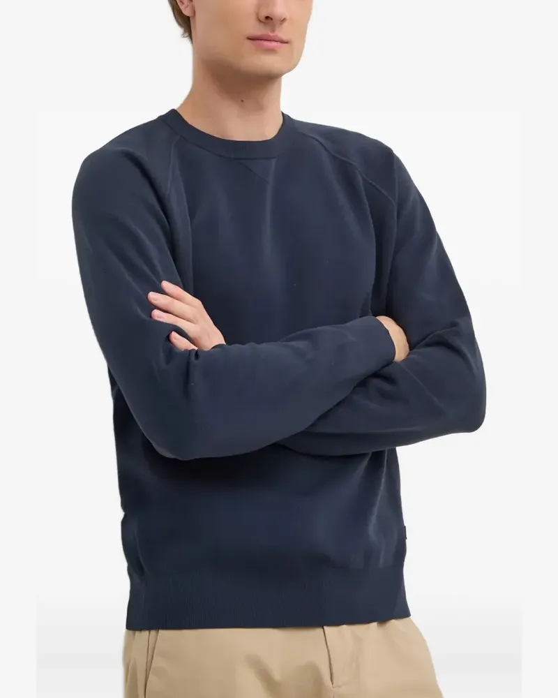 Liu Jo long-sleeve logo-plaque sweater - Blau Blau