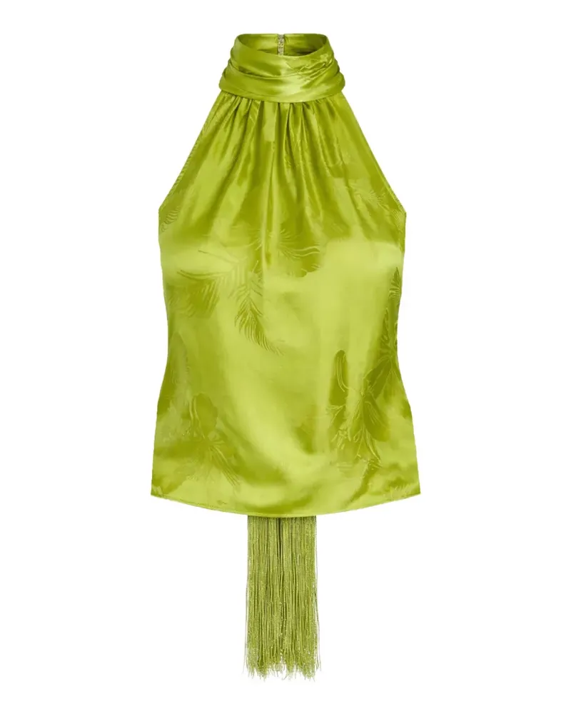 Retrofête Martana tassel halter blouse - Grün Grün