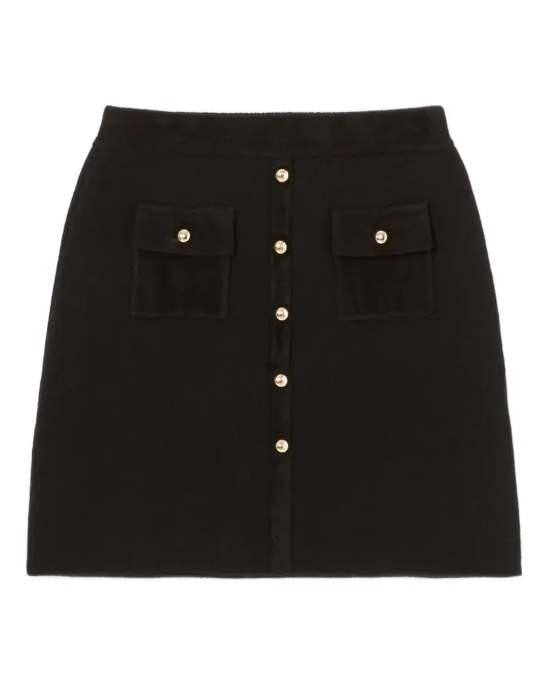 Claudie Pierlot ribbed-knit mini skirt - Schwarz Schwarz
