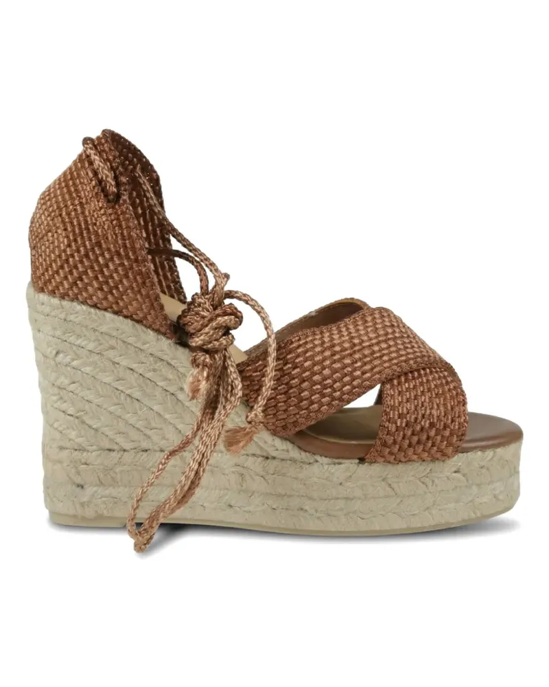 Castañer Becca Espadrilles mit Wedge-Absatz - Braun Braun