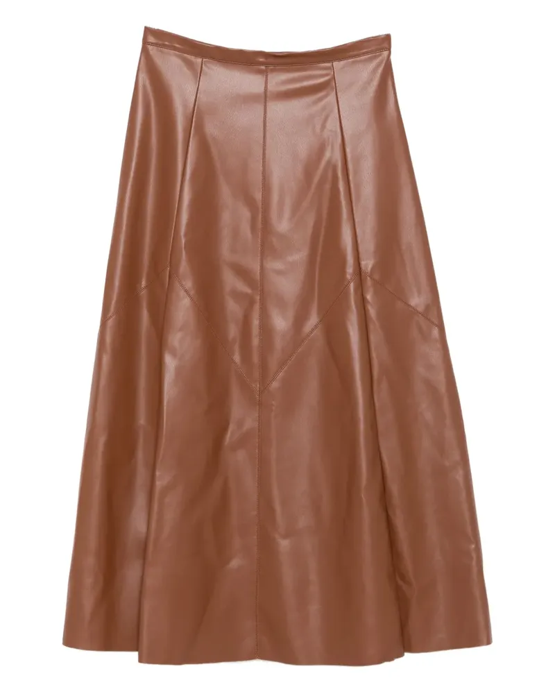 Dixie Midirock mit Einsätzen - Braun Braun