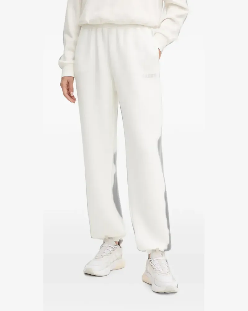Guess rhinestone-logo track pants - Weiß Weiß