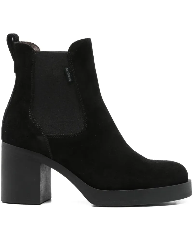 Nero Gardini Chelsea-Boots mit Blockabsatz 70mm - Schwarz Schwarz