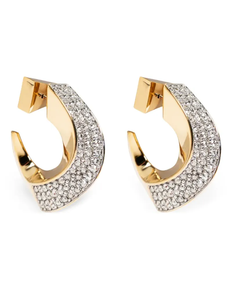 Lanvin Creolen mit Kristallen - Gold Gold