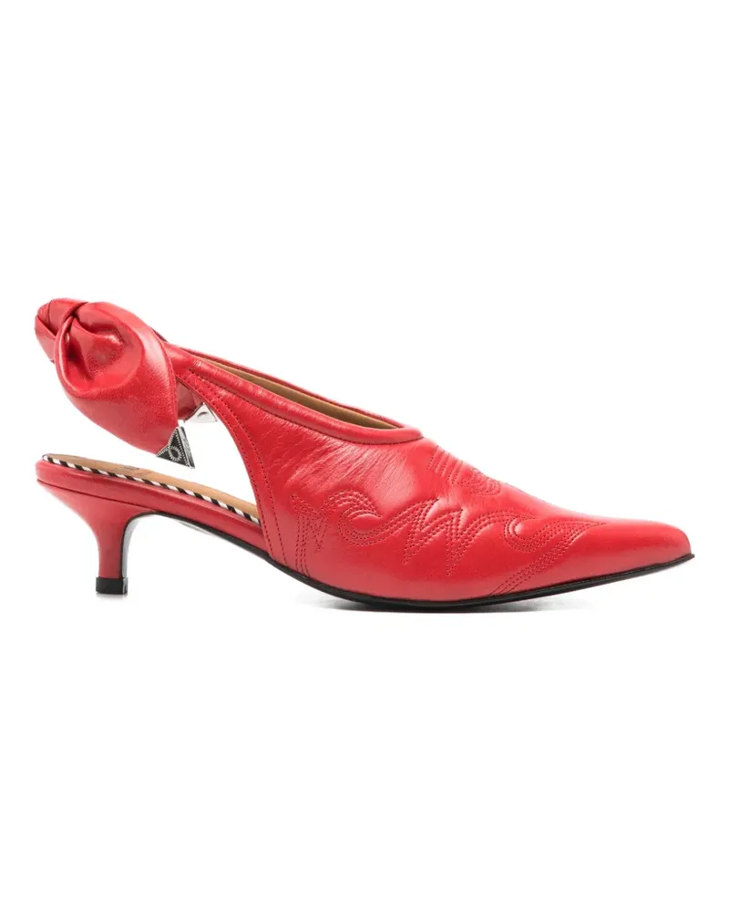 Toga Pumps mit Schleife - Rot Rot