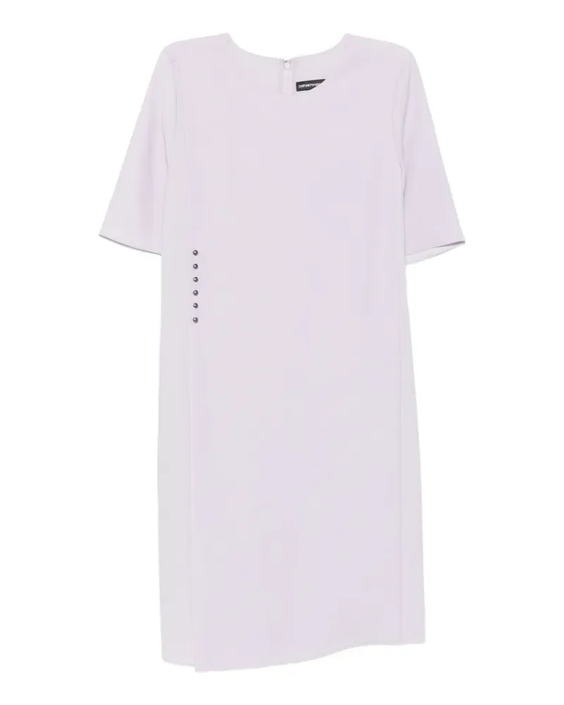 Emporio Armani stud-embellished mini dress - Violett Violett
