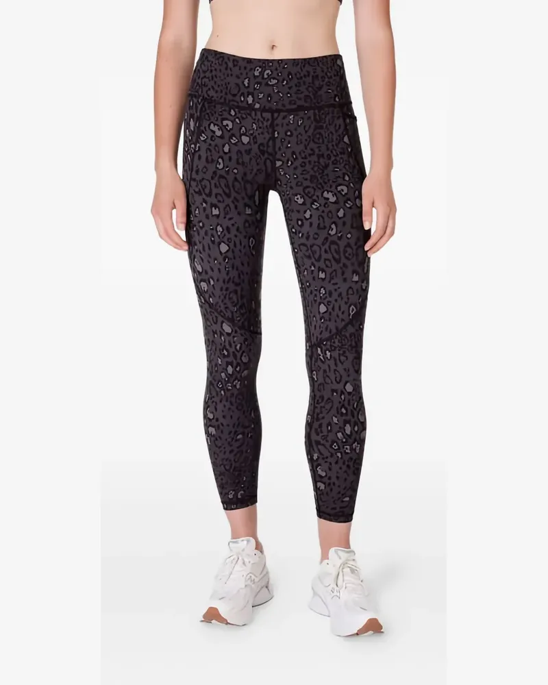 Sweaty Betty Leggings mit Leoparden-Print - Schwarz Schwarz