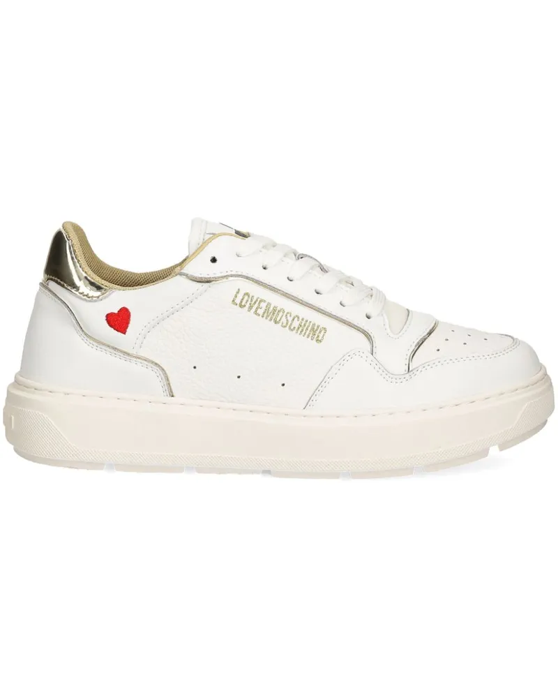 Moschino Sneakers mit Schnürung - Weiß Weiß