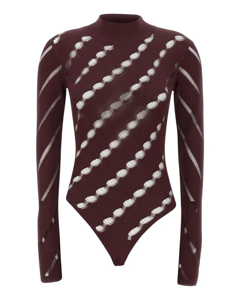 IRO Upright Body aus Lochstrick - Rot Rot