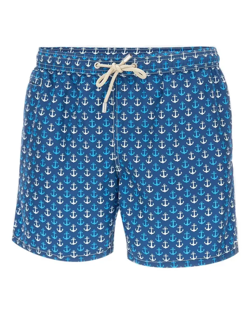 MC2 Saint Barth Lighting anchor-print swim shorts - Blau Blau