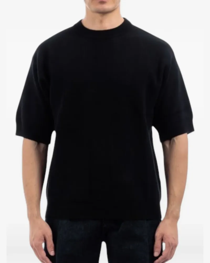 Daniele Fiesoli Gestricktes T-Shirt - Schwarz Schwarz
