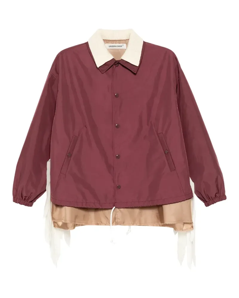 Undercover layered drawstring-hem jacket - Rot Rot