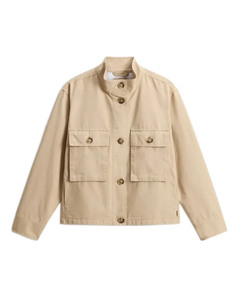Woolrich Field Jacke mit aufgesetzter Tasche - Nude Nude