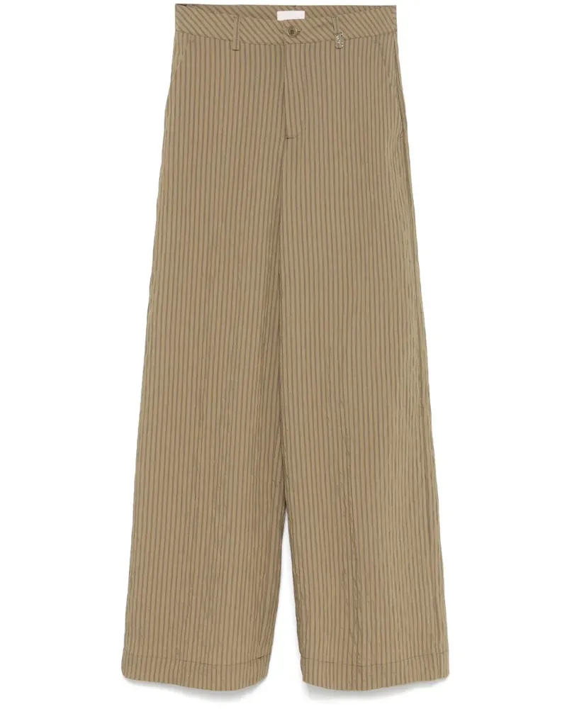 Liu Jo Gestreifte Hose - Grün Grün