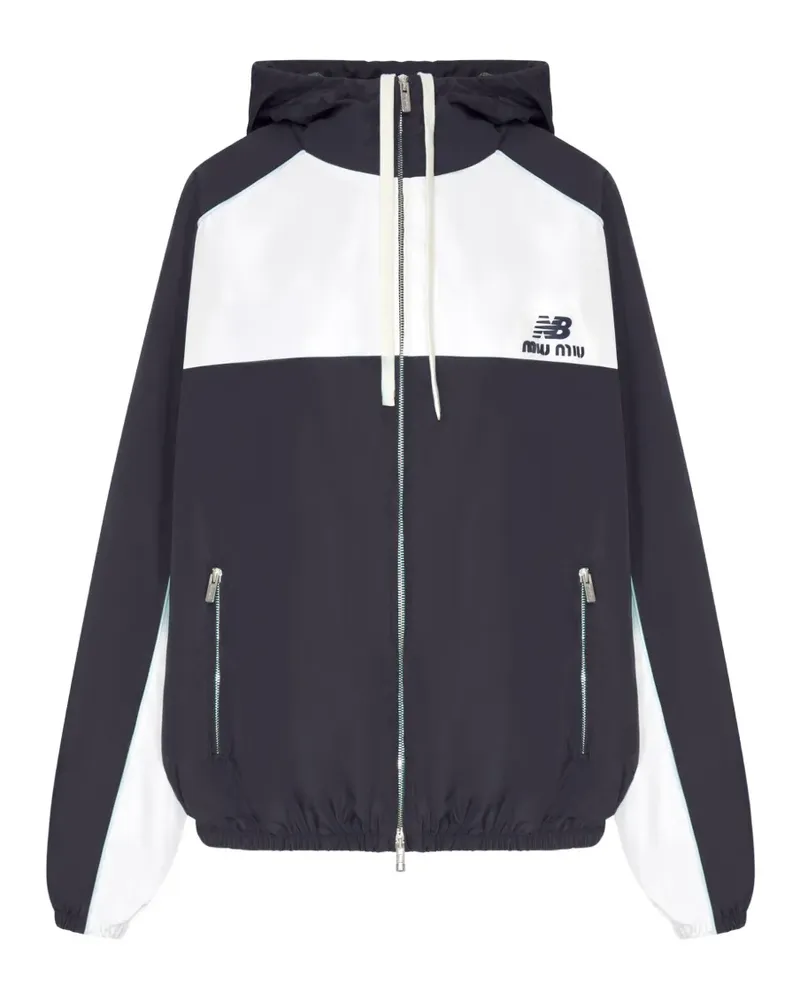 Miu Miu New Balance poplin jacket - Blau Blau