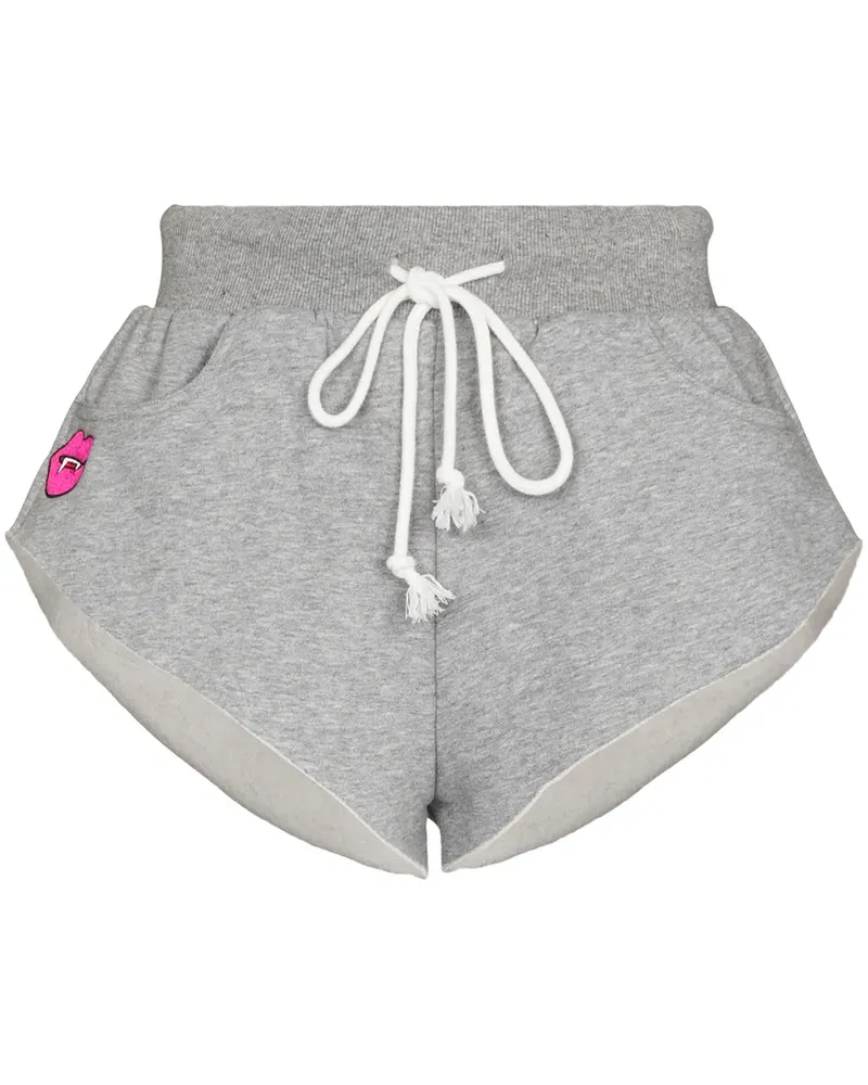 Natasha Zinko Joggingshorts mit Patches - Grau Grau