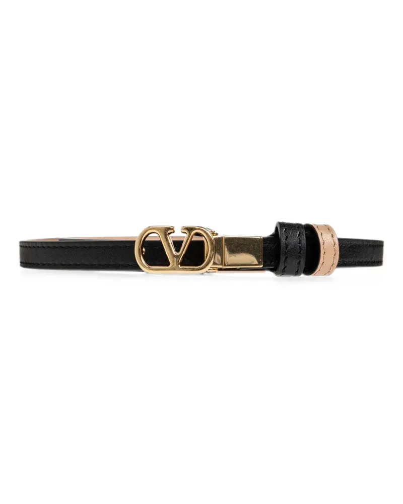 Valentino Garavani VLogo Signature Gürtel aus Leder - Schwarz Schwarz