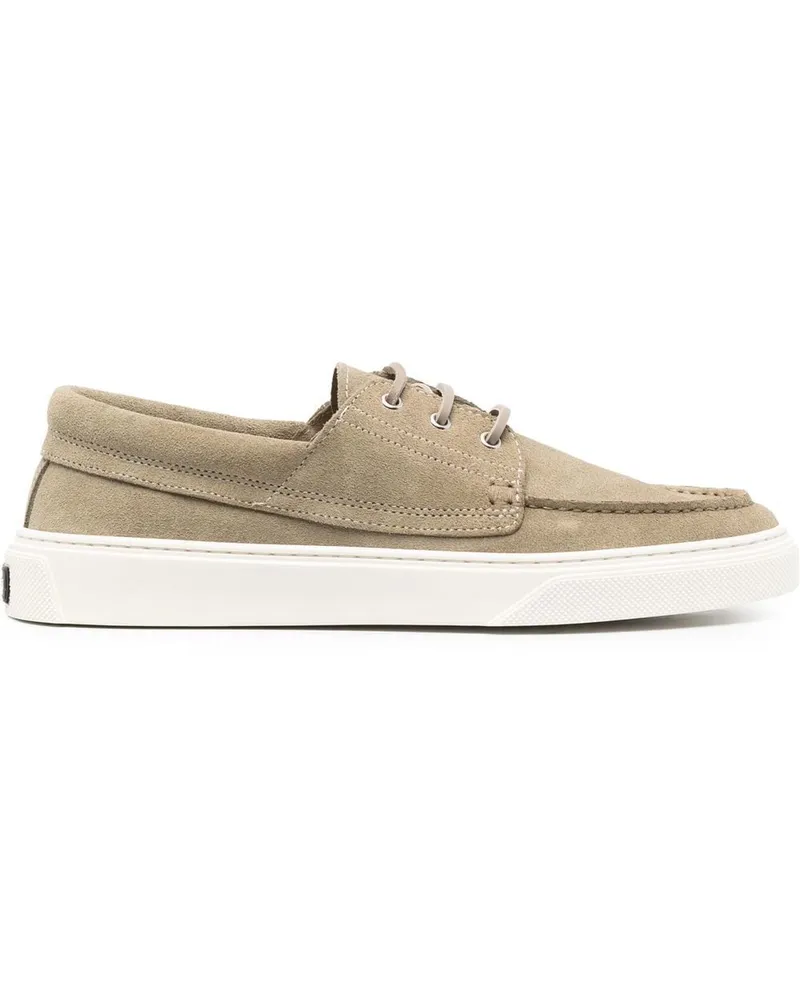 Woolrich Segelschuhe aus Wildleder - Nude Nude