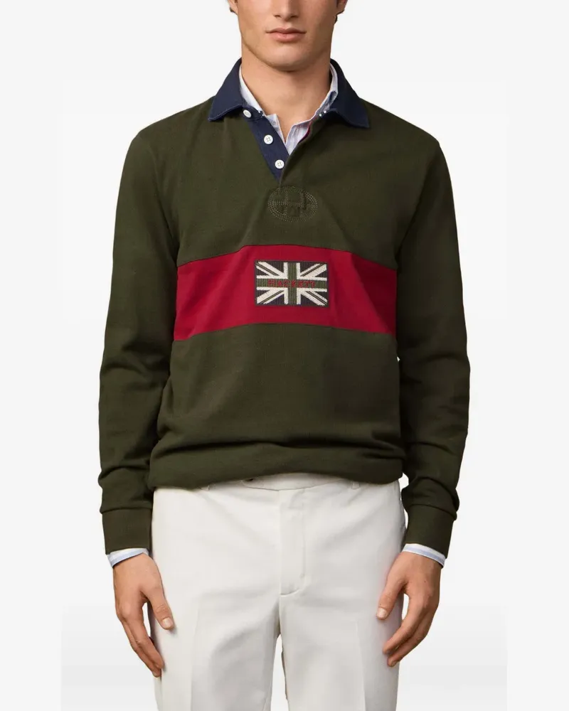 Hackett Peaks Rugby Poloshirt - Grün Grün