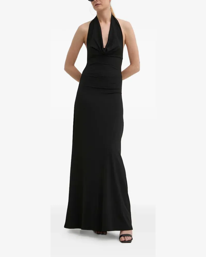 Guess Neckholder-Maxikleid mit Cut-Out - Schwarz Schwarz