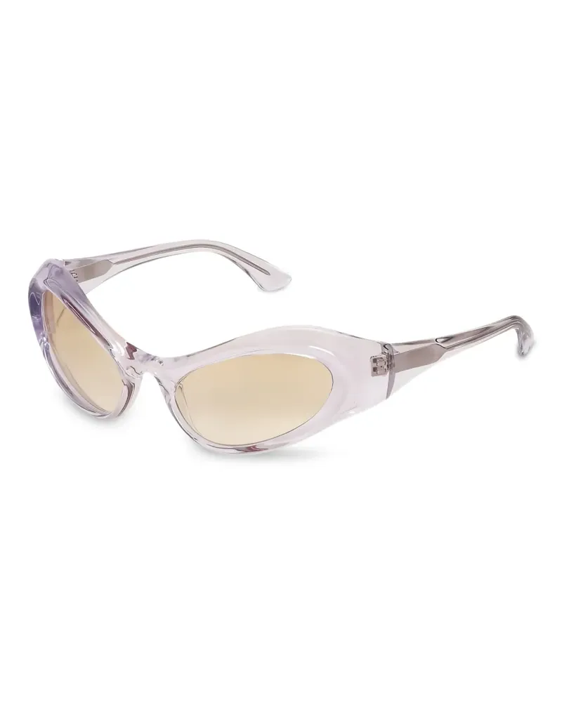 Henrik Vibskov Scott geometric-frame sunglasses - Nude Nude