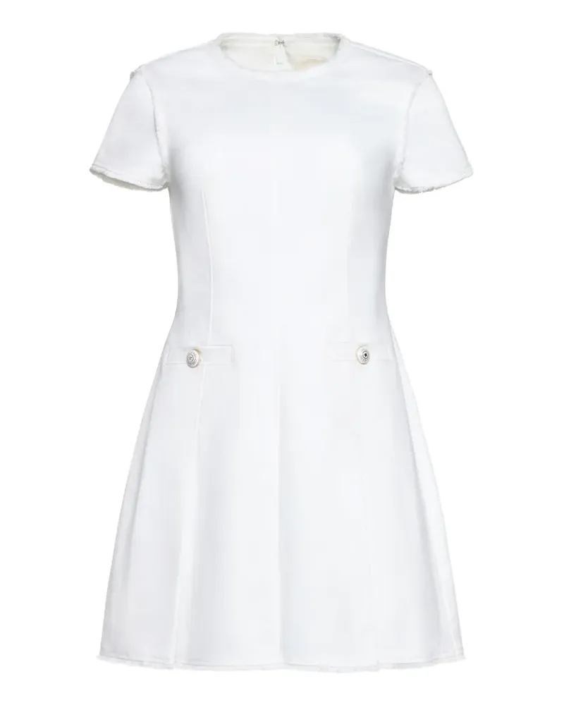 Cinq à Sept Nova Jean button-detail mini dress - Weiß Weiß