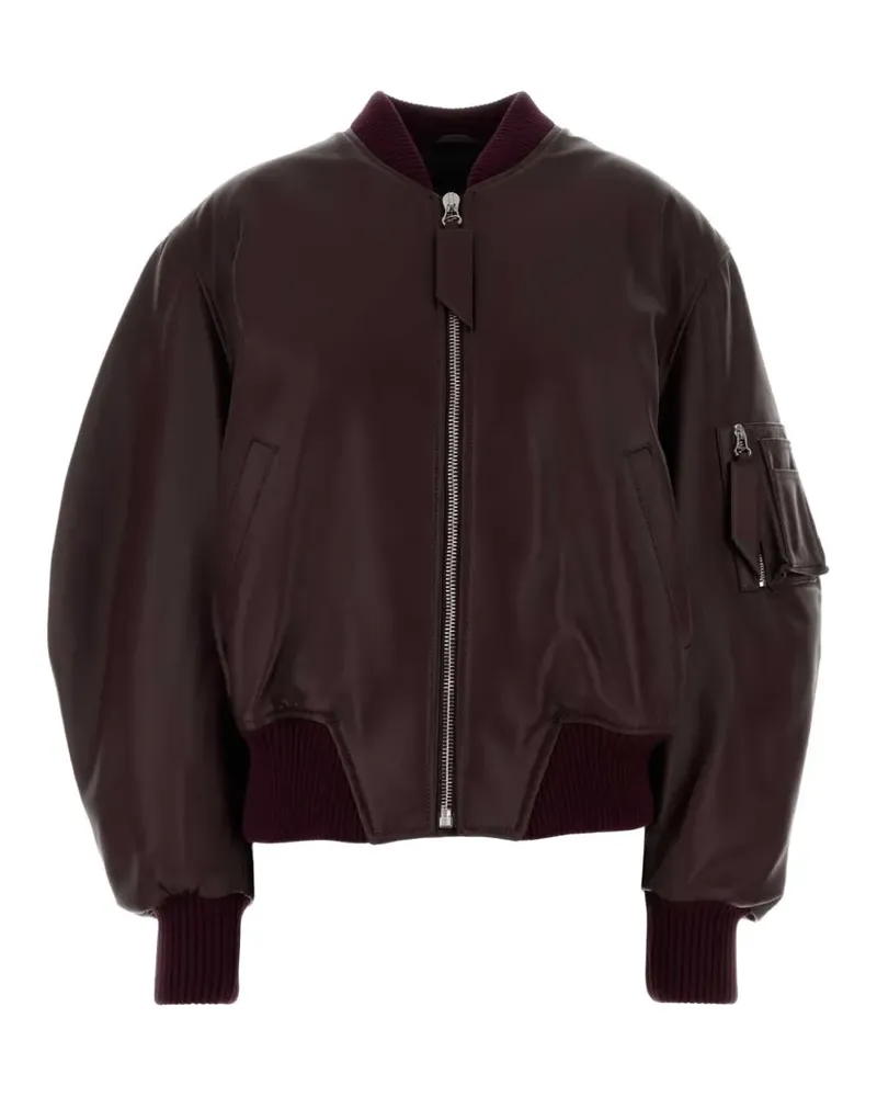 ATTICO Anja leather jacket - Violett Violett