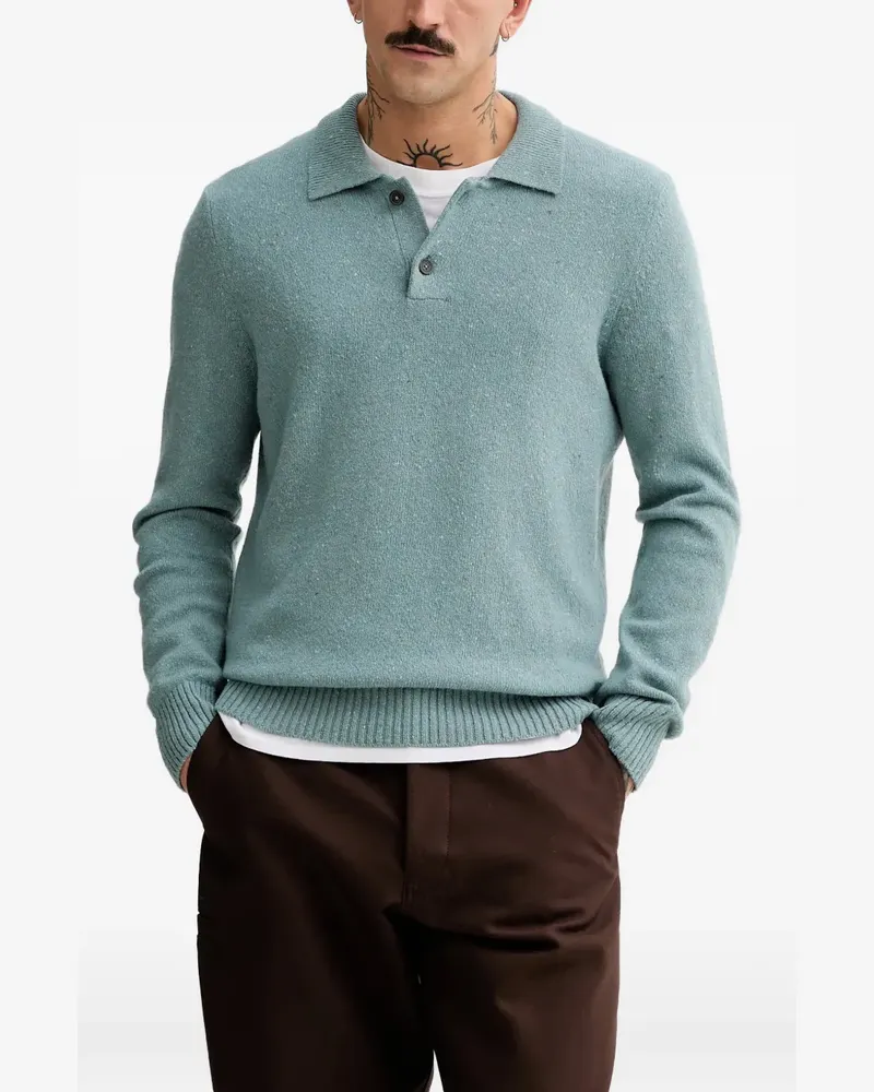 Marc O'Polo polo-collar sweater - Blau Blau