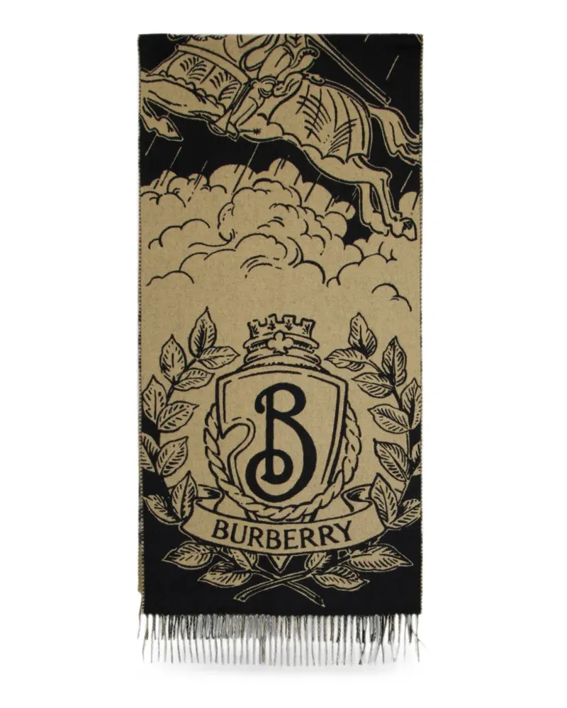 Burberry reversible fringed scarf - Nude Nude