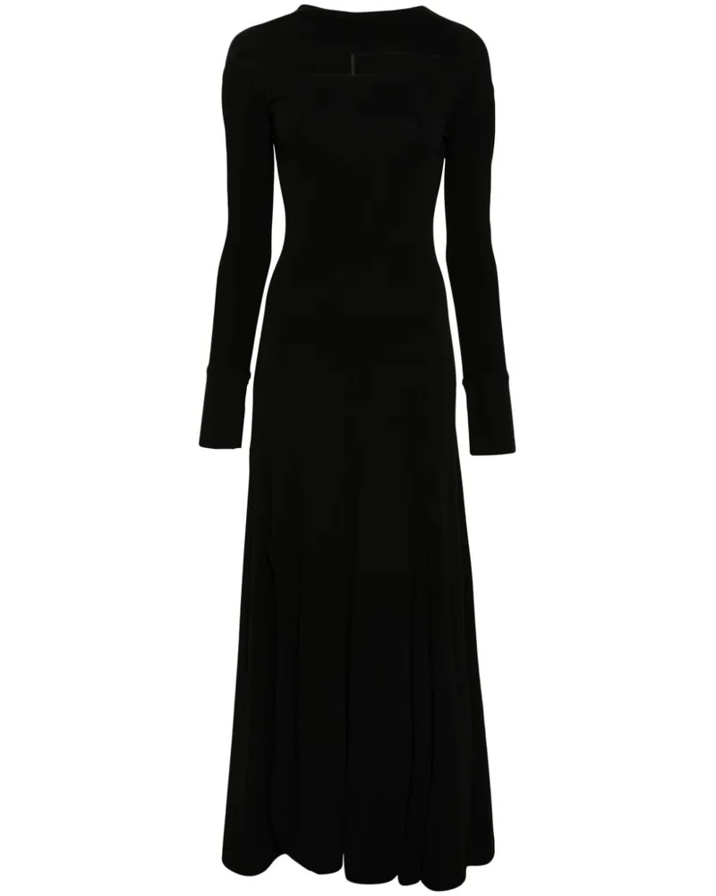 Victoria Beckham Maxikleid mit Cut-Out - Schwarz Schwarz