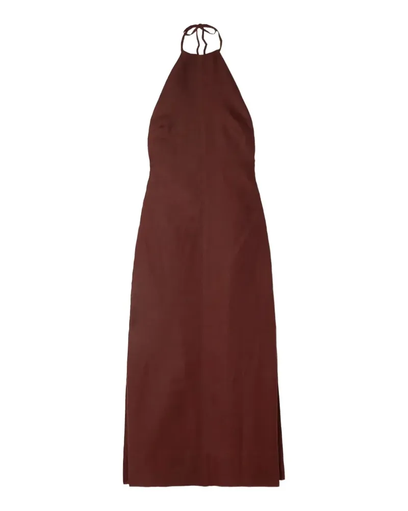 Haight Antonia halterneck midi dress - Braun Braun